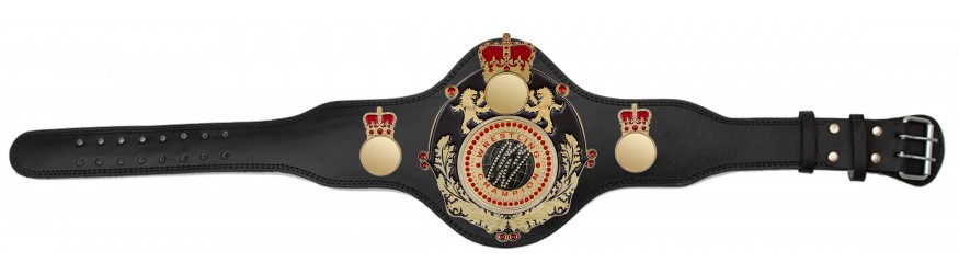 QUEENSBURY PLT LEATHER WRESTLING CHAMPIONSHIP BELT  - PLTQUEEN/B/G/WRESTGEM - AVAILABLE IN 4 COLOURS